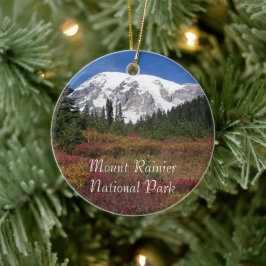 Mount Rainier National Park Vakantie Keramisch Ornament