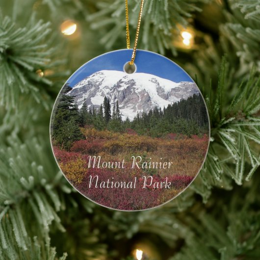 Mount Rainier National Park Vakantie Keramisch Ornament (Boom)