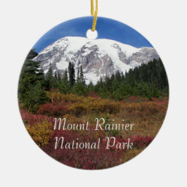 Mount Rainier National Park Vakantie Keramisch Ornament