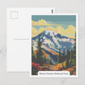 Mount Rainier National Park, Verenigde Staten Briefkaart (Voorkant / Achterkant)