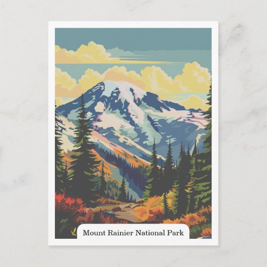 Mount Rainier National Park, Verenigde Staten Briefkaart (Voorkant)