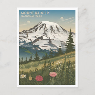 Mount Rainier National Park Vintage Briefkaart