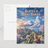 Mount Rainier National Park VS Briefkaart (Voorkant / Achterkant)