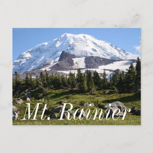 Mount Rainier National Park, WA. Spray Park Briefkaart (Voorkant)