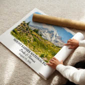 Mount Rainier National Park Washington Aquarel Poster