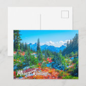 Mount Rainier National Park, Washington Briefkaart (Voorkant / Achterkant)