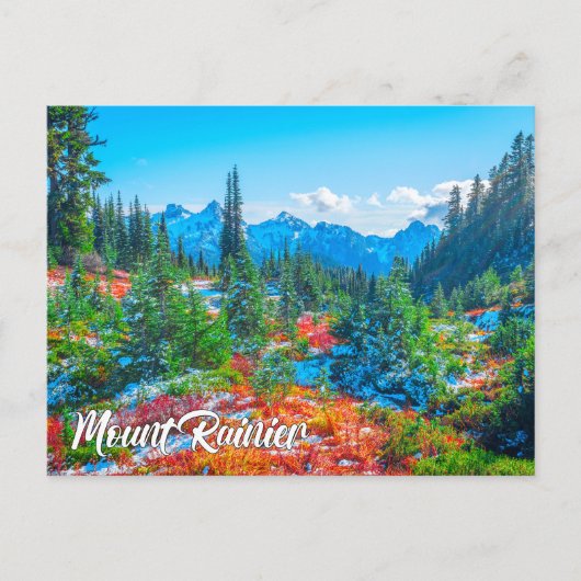 Mount Rainier National Park, Washington Briefkaart (Voorkant)