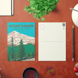 Mount Rainier National Park Washington  Briefkaart