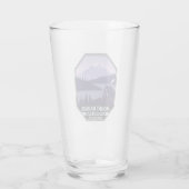 Mount Rainier National Park Washington Cabin Retro Glas (Achterkant)