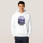 Mount Rainier National Park Washington Cabin Retro Hoodie (Voorkant volledig)