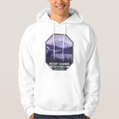 Mount Rainier National Park Washington Cabin Retro Hoodie (Voorkant)