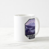 Mount Rainier National Park Washington Cabin Retro Koffiemok (Voorkant rechts)