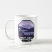 Mount Rainier National Park Washington Cabin Retro Koffiemok (Links)