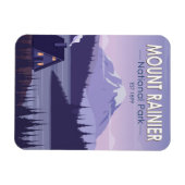 Mount Rainier National Park Washington Cabin Retro Magneet (Horizontaal)