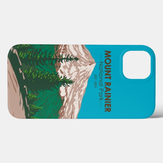 Mount Rainier National Park Washington Case-Mate iPhone Case (Achterkant (horizontaal))