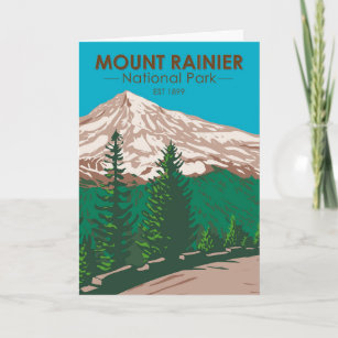 Mount Rainier National Park Washington  Kaart