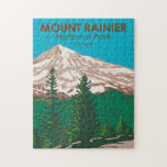 Mount Rainier National Park Washington  Legpuzzel<br><div class="desc">Stel het vectorkunstwerk van de Rainier op ontwerp. Het park wordt omringd door valleien,  watervallen en subalpiene weiden.</div>