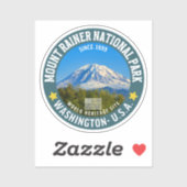 Mount Rainier National Park – Washington Mountain Sticker (Vel)