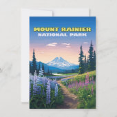 Mount Rainier National Park Washington Retro (Voorkant)