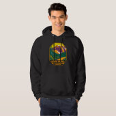 Mount Rainier National Park Washington Retro Hoodie (Voorkant volledig)