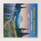 Mount Rainier National Park Washington Retro Legpuzzel (Horizontaal)