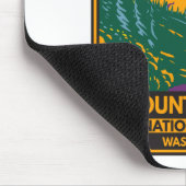 Mount Rainier National Park Washington Retro Muismat (Hoek)