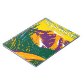 Mount Rainier National Park Washington Retro Notitieboek (Linkerzijde)