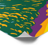 Mount Rainier National Park Washington Retro Poster (Hoek)