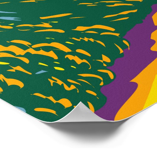 Mount Rainier National Park Washington Retro Poster (Hoek)