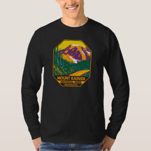 Mount Rainier National Park Washington Retro T-shirt