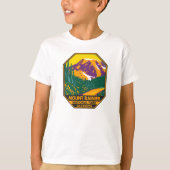 Mount Rainier National Park Washington Retro T-shirt (Voorkant)