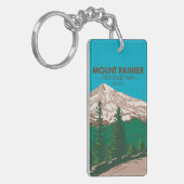 Mount Rainier National Park Washington Sleutelhanger (Voorkant Links)