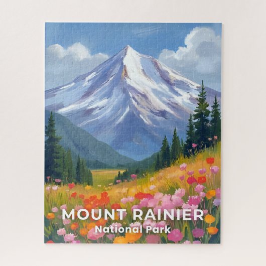 Mount Rainier National Park | Washington Travel Legpuzzel (Verticaal)