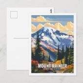 Mount Rainier National Park Washington USA Briefkaart (Voorkant / Achterkant)