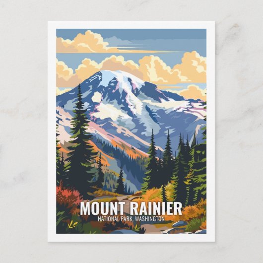 Mount Rainier National Park Washington USA Briefkaart (Voorkant)