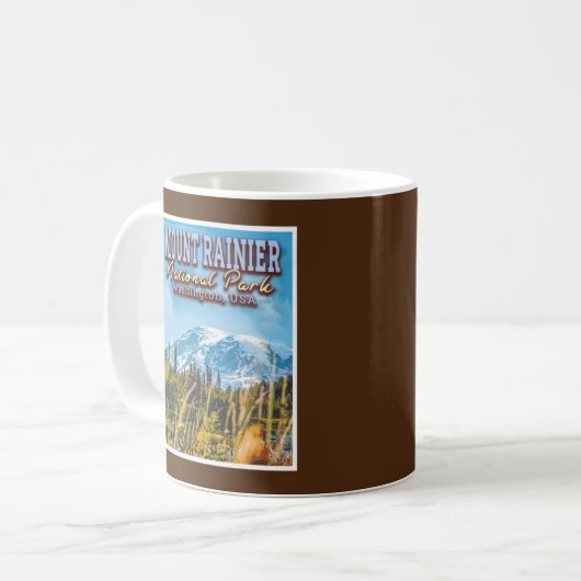 MOUNT RAINIER NATIONAL PARK - WASHINGTON USA KOFFIEMOK (Voorkant links)