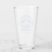 Mount Rainier National Park Washington USA Retro Glas (Achterkant)