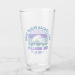 Mount Rainier National Park Washington USA Retro Glas