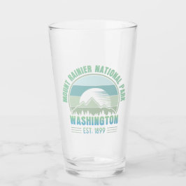 Mount Rainier National Park Washington USA Retro Glas