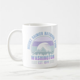 Mount Rainier National Park Washington USA Retro Koffiemok