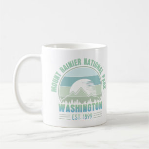 Mount Rainier National Park Washington USA Retro Koffiemok