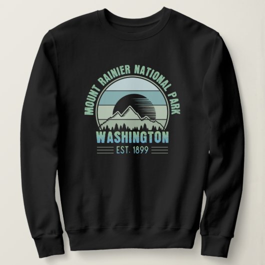 Mount Rainier National Park Washington USA Retro Trui (Design voorkant)