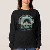 Mount Rainier National Park Washington USA Retro Trui (Voorkant)