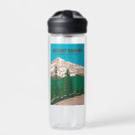 Mount Rainier National Park Washington  Waterfles<br><div class="desc">Stel het vectorkunstwerk van de Rainier op ontwerp. Het park wordt omringd door valleien,  watervallen en subalpiene weiden.</div>