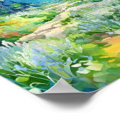 Mount Rainier National Park Waterverf Poster (Hoek)