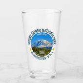 Mount Rainier National Park – Wilderness Pint Glas (Voorkant)