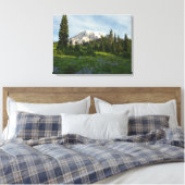 Mount Rainier Ochtendlicht Canvas Afdruk (Insitu (Slaapkamer))