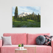 Mount Rainier Ochtendlicht Canvas Afdruk (Insitu (Woonkamer))