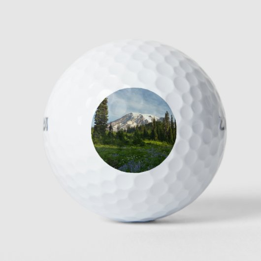 Mount Rainier Ochtendlicht Golfballen (Voorkant)