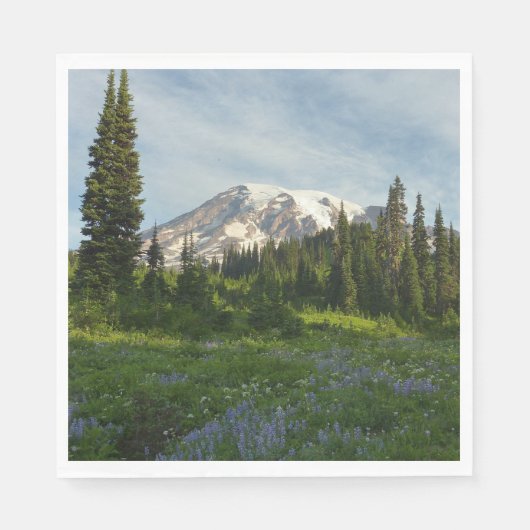 Mount Rainier Ochtendlicht Servet (Voorkant)